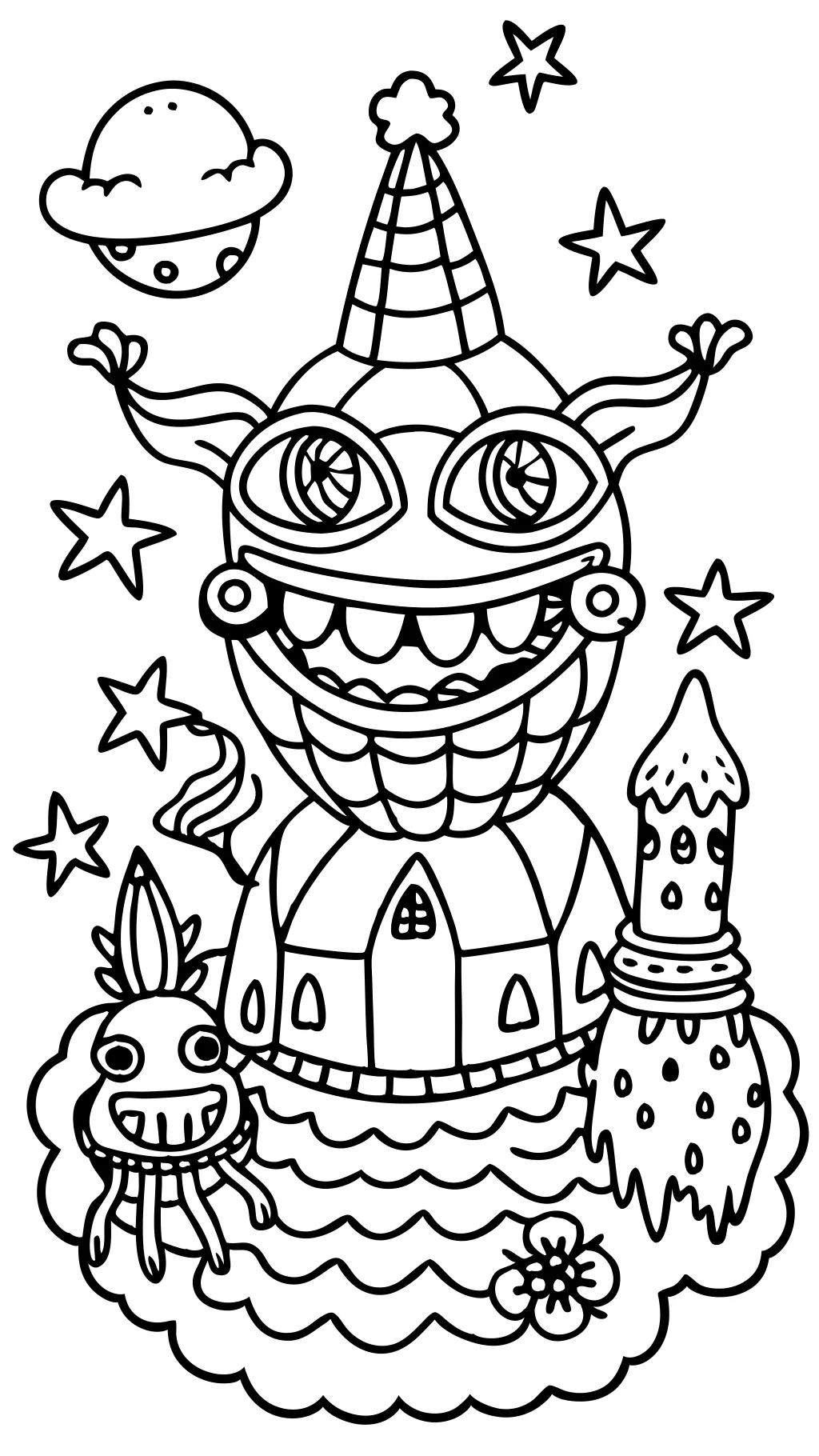 weird coloring pages